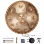 Handpan bungas 55,9 cm, 12 notis, re minors, manuāls ar āmuru