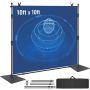 Regulējams 120" x 120" fona statīvs ar oglekļa tērauda pamatni un 6 skavām