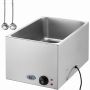 Komerciāls elektriskais bain-marie ēdiena sildītājs, 18 l, nerūsējošā tērauda