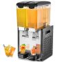 Komerciāls nerūsējošā tērauda dzērienu dozators, 2x10 l, aukstiem dzērieniem
