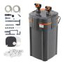 Akvārija filtrs ar cilindrisku tilpumu 225 GPH, 2 pakāpju, UV, 10 W