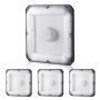 4 LED griestu gaismekļi, 80 W, 5000 K, IP65, 256 x 256 mm