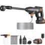 Akumulatora spiediena mazgātājs 580 PSI ar 6 sprauslām, 4,0 Ah akumulatoru