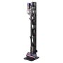 Putekļsūcēja statīvs, saderīgs ar dyson V6-V15, melns, ar āķiem