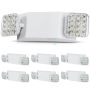 6 komerciālas LED avārijas gaismas, 3 W, baltas, 180 minūšu akumulators