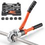 Hidrauliskais cauruļu gofrēšanas instruments ar V12-V28 žokļiem un koferi