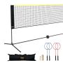20 pēdu pārnēsājams āra tīklu komplekts badmintonam, volejbolam un piklebolam