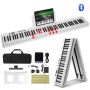 Salokāmas digitālās klavieres ar 88 taustiņiem, baltas, Bluetooth, MIDI