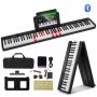 Salokāmas 88 taustiņu digitālās klavieres ar Bluetooth un MIDI, melnas