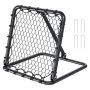 Futbola bumbu atsitiena tīkls 34"x34" regulējams leņķis