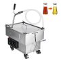Mobilais fritēšanas eļļas filtrs, 18 litru tilpums, 10 l/min, ar riteņiem