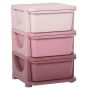 Детский шкаф Homcom 37x37x56,5см, розового цвета