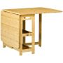 Обеденный стол Homcom 149,5x80x73,5см, светло-коричневый цвет