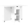 Ēdamgalds Homcom 114,5x70x75cm, balts