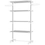 Veļas žāvētājs Homcom 142x55x172cm., sudraba/balts