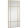 Зеркало Homcom 110x2x50 см, золотистого цвета.