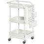 Кухонная тележка Homcom 51,5x32x75,6см, белого цвета