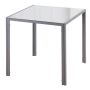 Ēdamistabas galds Homcom 75x75x75cm, pelēkas krāsas