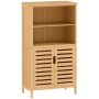 Тумба для ванной Kleankin 50x29x92см, светло-коричневого цвета
