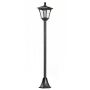 Dārza lampa ar saules bateriju Outsunny 18x18x160cm, melnas krāsas