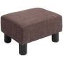 Pufs Homcom 40x30x24cm, brūnas/melnas krāsas