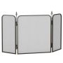 Защита для камина Homcom 96x1,3x56см, чёрного цвета