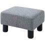 Homcom pufs 40x30x24cm, pelēks/melns