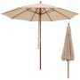 Outdoor umbrella 283x252.5cm., beige/brown