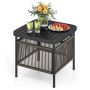 Outdoor table 56x56x49cm., black