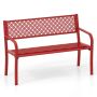 Garden bench 127x59x82cm., red color