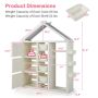 Children's shelf 129.5x34x156cm., white