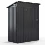 Garden storage box 150x90.5x185cm., dark gray