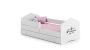 Children's bed Fala with drawer, mattress and barrier protection 164 cm x 85 cm x 63 cm, a princess sleeps here