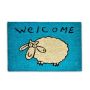 Durvju paklājiņš "Welcome" 40x60 cm., zilā krāsā