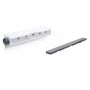 Wall-mounted clothes dryer 7x47x7.5cm., dark gray/white