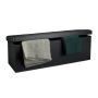 Folding bench 38x114x38cm., black
