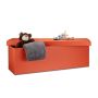 Folding bench 38x114x38cm., orange color
