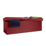 Folding bench 38x114x38cm., dark red color