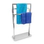 Towel rack 86.5x50x20cm., silver color