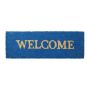 Doormat "Welcome" 75x25 cm., blue