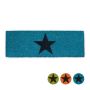 Doormat "Star" 75x25 cm., blue color