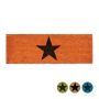 Doormat "Star" 75x25 cm., orange color