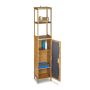 Bathroom cabinet 170x33.5x28cm., light brown
