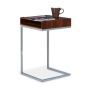Side table 61x37x38cm., brown/silver color