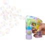 Transparent soap bubble gun 14.5x11.5x5cm., green/pink