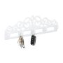 Wall key rack 13.5x42x4cm., white
