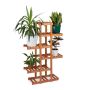 Flower stand with 6 shelves 125x81x25cm., light brown