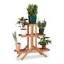 Flower stand with 3 shelves 82.5x83x28.5cm., light brown