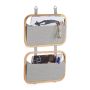Piekarināms organizators ar 2 nodalījumiem 62x38x1,5cm., pelēks/gaiši brūns