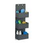 Hanging organizer with 3 compartments 75x25x15cm., gray